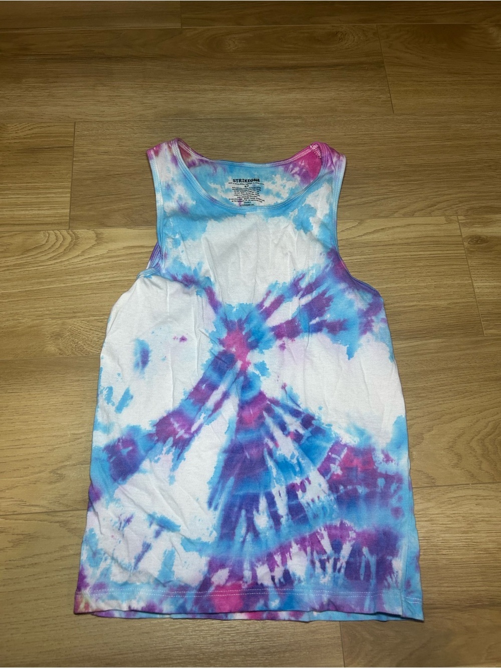 Tie-Dye Tank Top in Blue & Purple - Women's Casual Tank